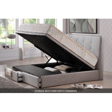 Faux Leather Storage Bed LB1143